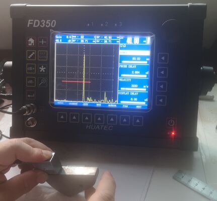FD350 IP65 초음파 결함 및 두께 측정기 640×480 컬러 TFT LCD 고감도 산업용 결함 검출기