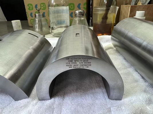 ASME BPVC-V-2015 파이프 유형 NDT 검사를 위한 초음파 캘리브레이션 블록