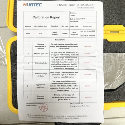 IIW V-1 CS SS AL 재료 UT 캘리브레이션 블록 NDT 도구