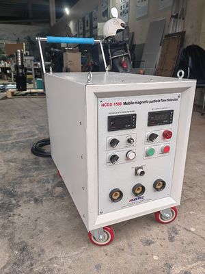 HCDX-1500 산업용 MPI 자기화 및 비자기화 장비 0-1500A 연속 조절 전류 빠른 커넥터 프로브 자기 검사 장치
