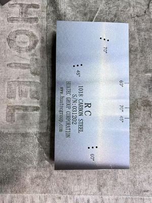 AWS D1.1/D1.1M-2015 RC 분해능 초음파 교정 블록 (각도 빔 탐촉자용)