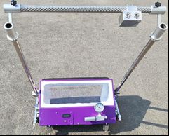 HC1400-LED 보행 바퀴 및 보조 로드가 있는 용접 검사용 노동 절약 진공 상자 누출 테스터