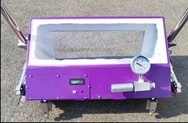 HC1400-LED 보행 바퀴 및 보조 로드가 있는 용접 검사용 노동 절약 진공 상자 누출 테스터