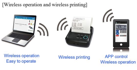 SRT-6610 컬러 LCD 13 매개 변수 무선 동기 휴대 전화 APP 표면 거칠성 측정기