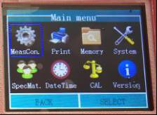 RHL-60 컬러 LCD 휴대용 금속 껍질 리브 경화 검사기