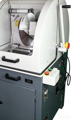 HC-350A 수직 금속 표본 절단 기계 Φ110mm 최대 절단 4KW 물 냉각 표본 절단 장비