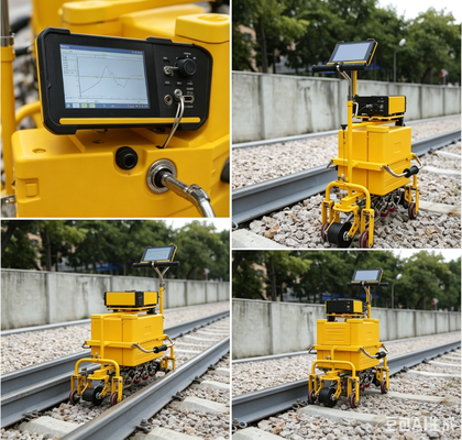 FD-GT-20 경량 철도 초음파 결함 탐지기 10 채널 A/B 스캔 WIFI GPS 클라우드 저장 철도 트랙 결함 검사 트롤